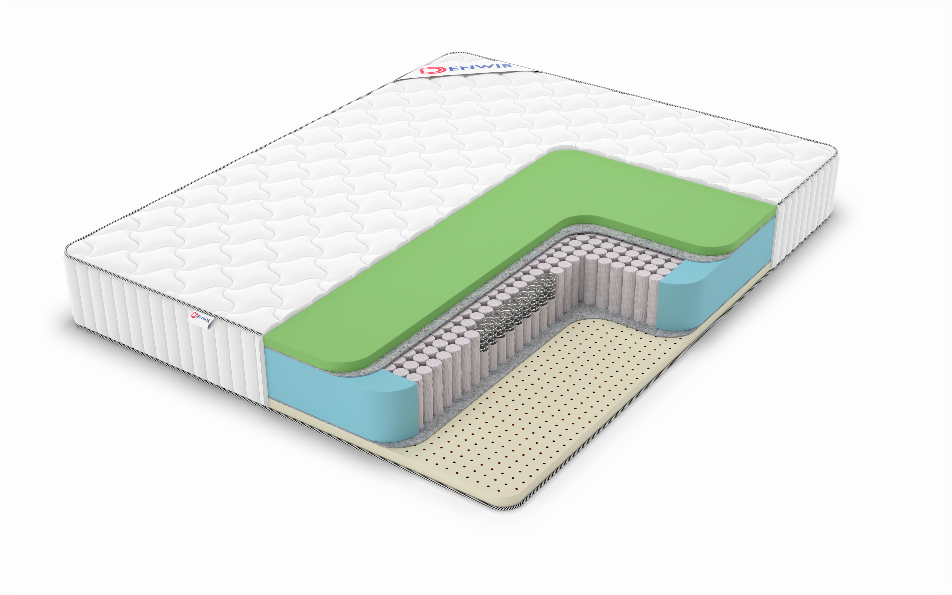 

Матрас пружинный Denwir CLASSIC FOAM SOFT PLUS S1000 110х200, 23 см, Белый, CLASSIC FOAM SOFT PLUS S1000