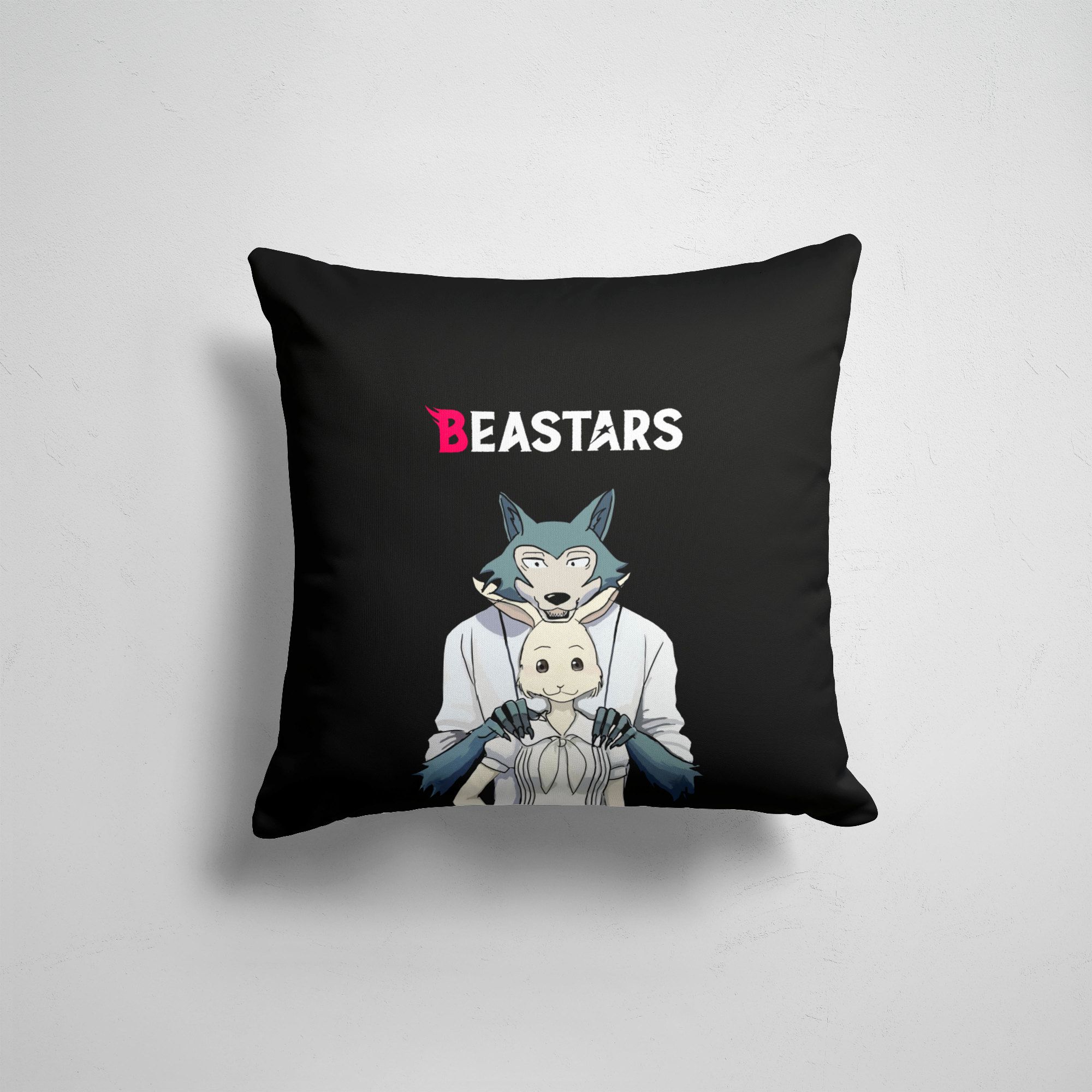 

Подушка декоративная 45х45см Аниме Beastars Выдающиеся звери, Разноцветный