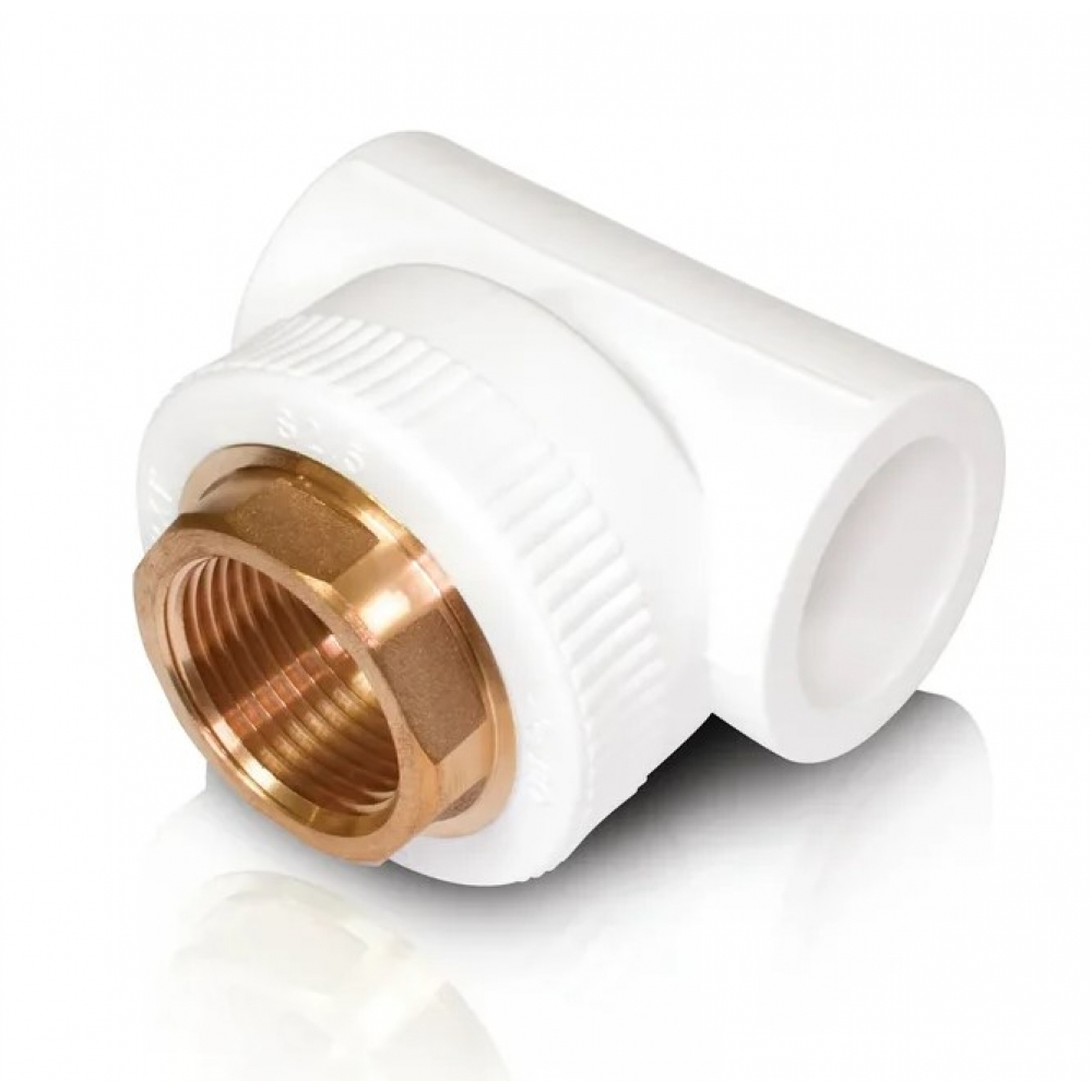 

Комбинированный тройник Blue Ocean PPRF/ITT(W)-40х1,1/4", Белый