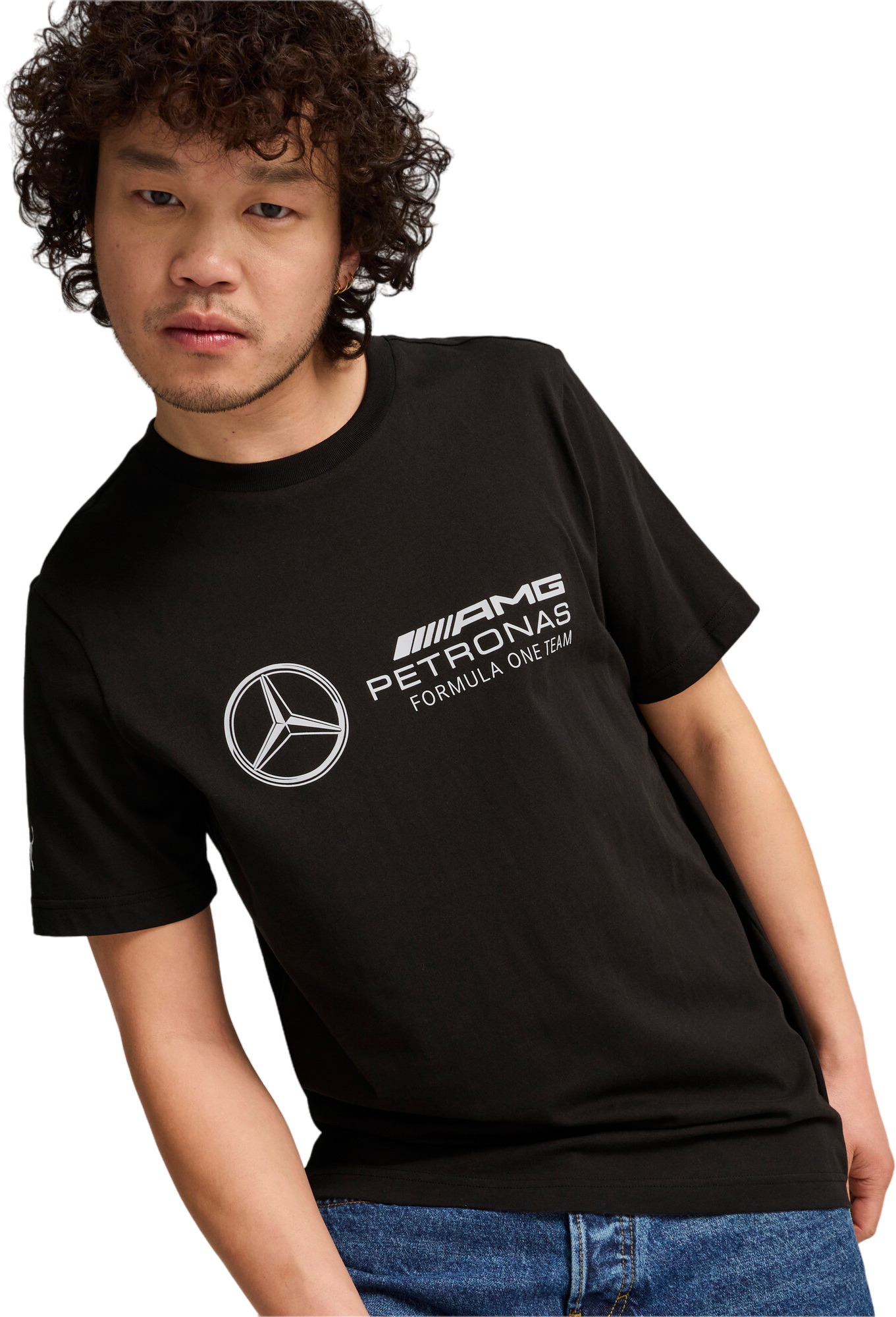 

Футболка мужская PUMA MAPF1 ESS Logo Tee черная S, Черный, MAPF1 ESS Logo Tee