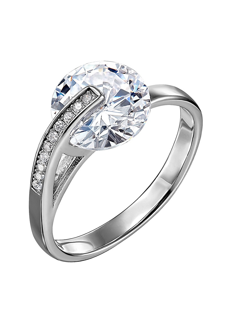 Кольцо из серебра с фианитом р. 17 Kari Jewelry КЛ-3089