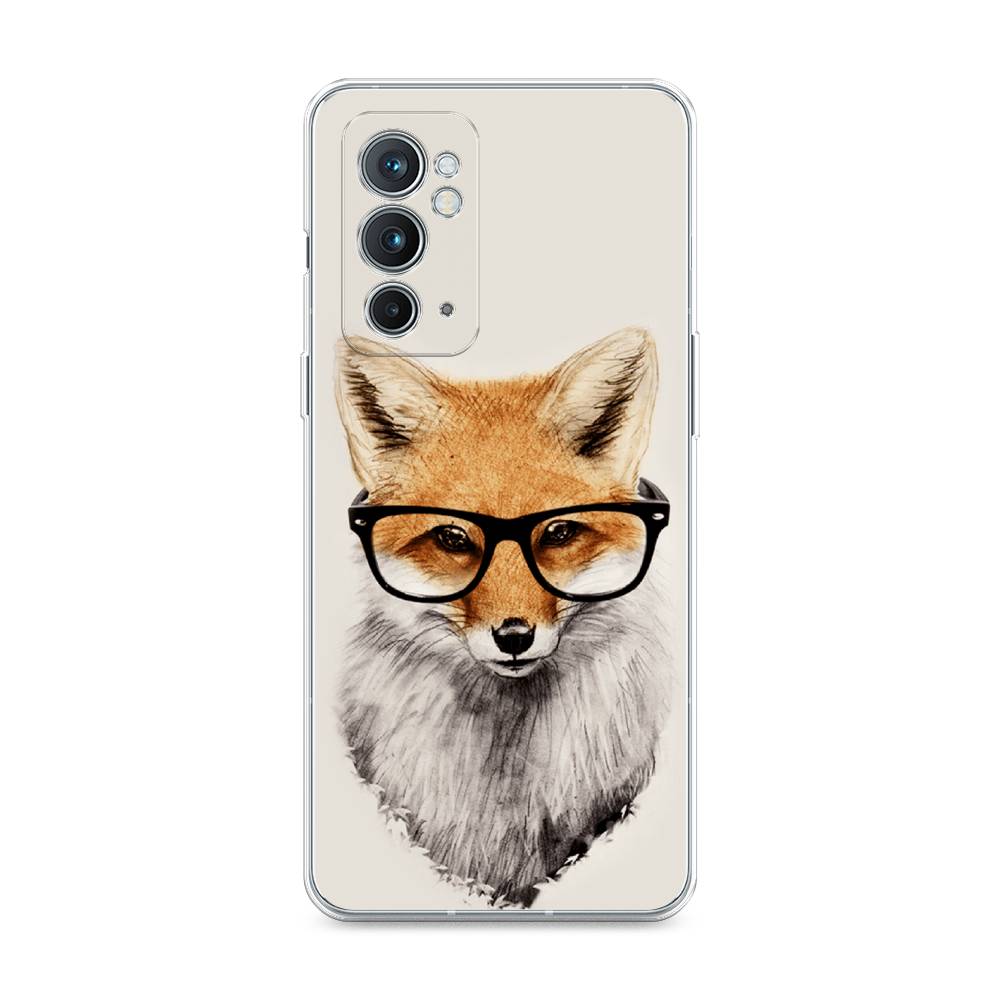 

Чехол Awog на OnePlus 9RT / ВанПлас 9RT "Лиса в очках", Бежевый, 152050-10