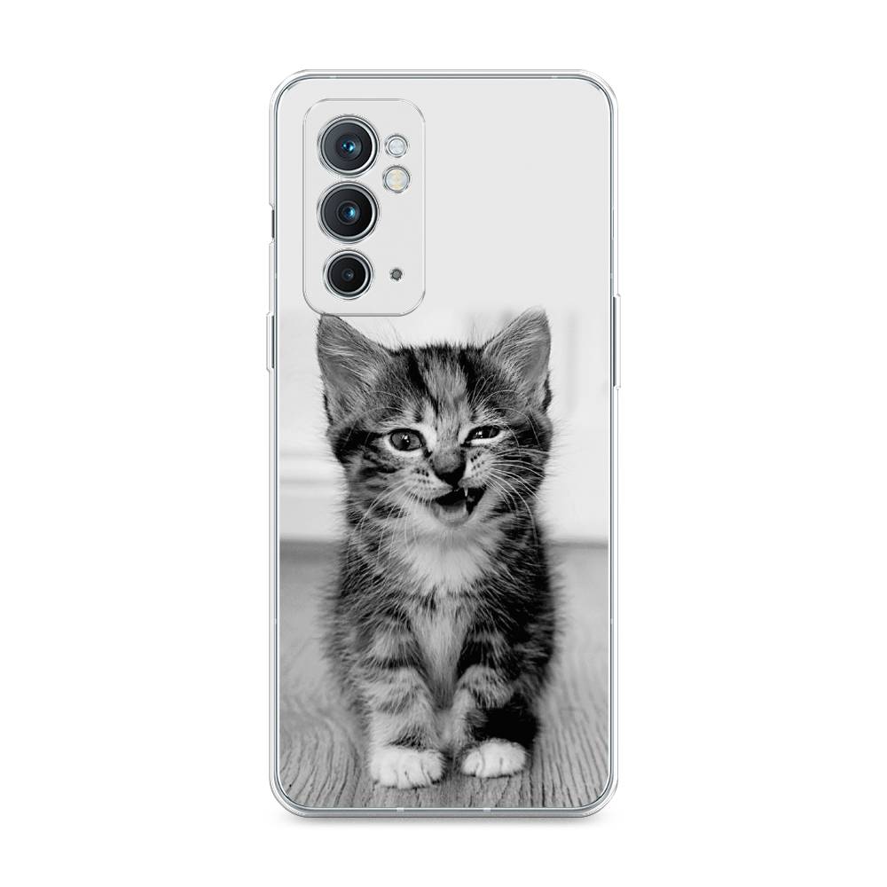 

Чехол Awog на OnePlus 9RT / ВанПлас 9RT "Подмигивающий котенок", Черный;серый, 152050-1