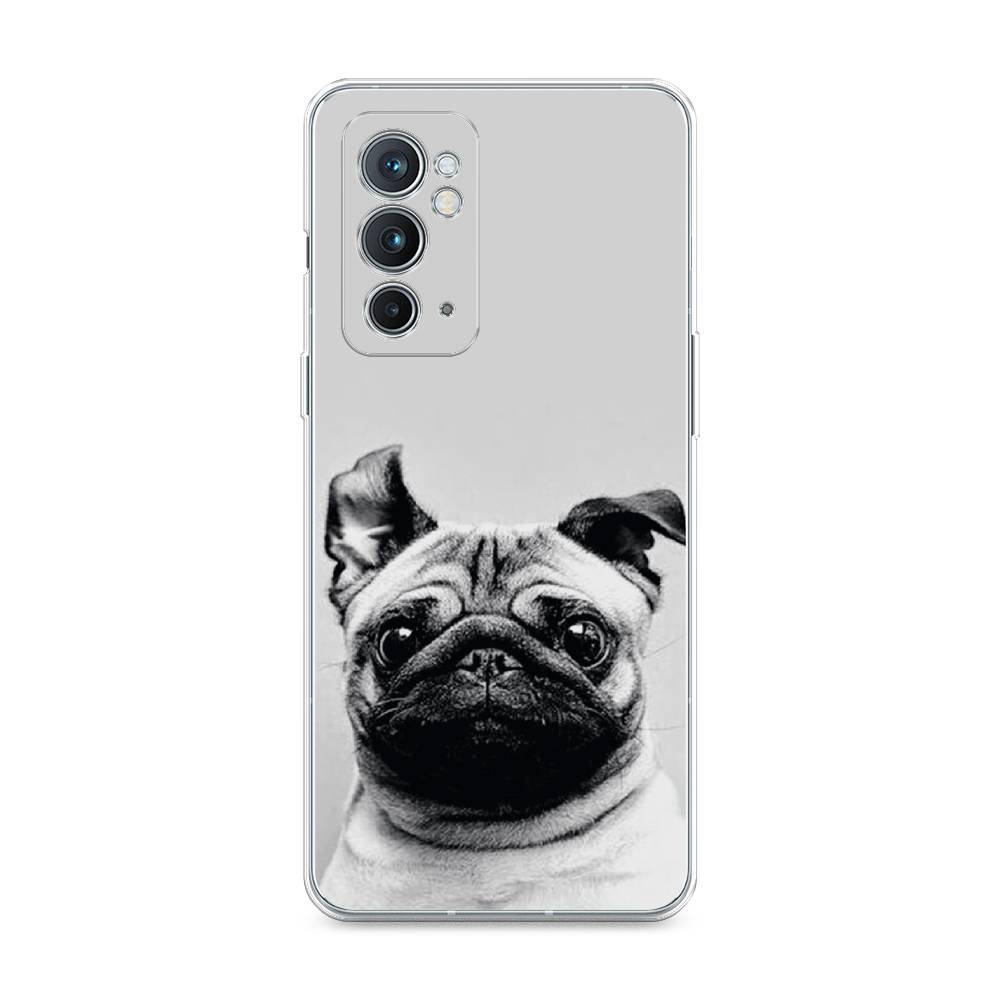 

Чехол Awog на OnePlus 9RT / ВанПлас 9RT "Ушастый мопс", Серый, 152050-1