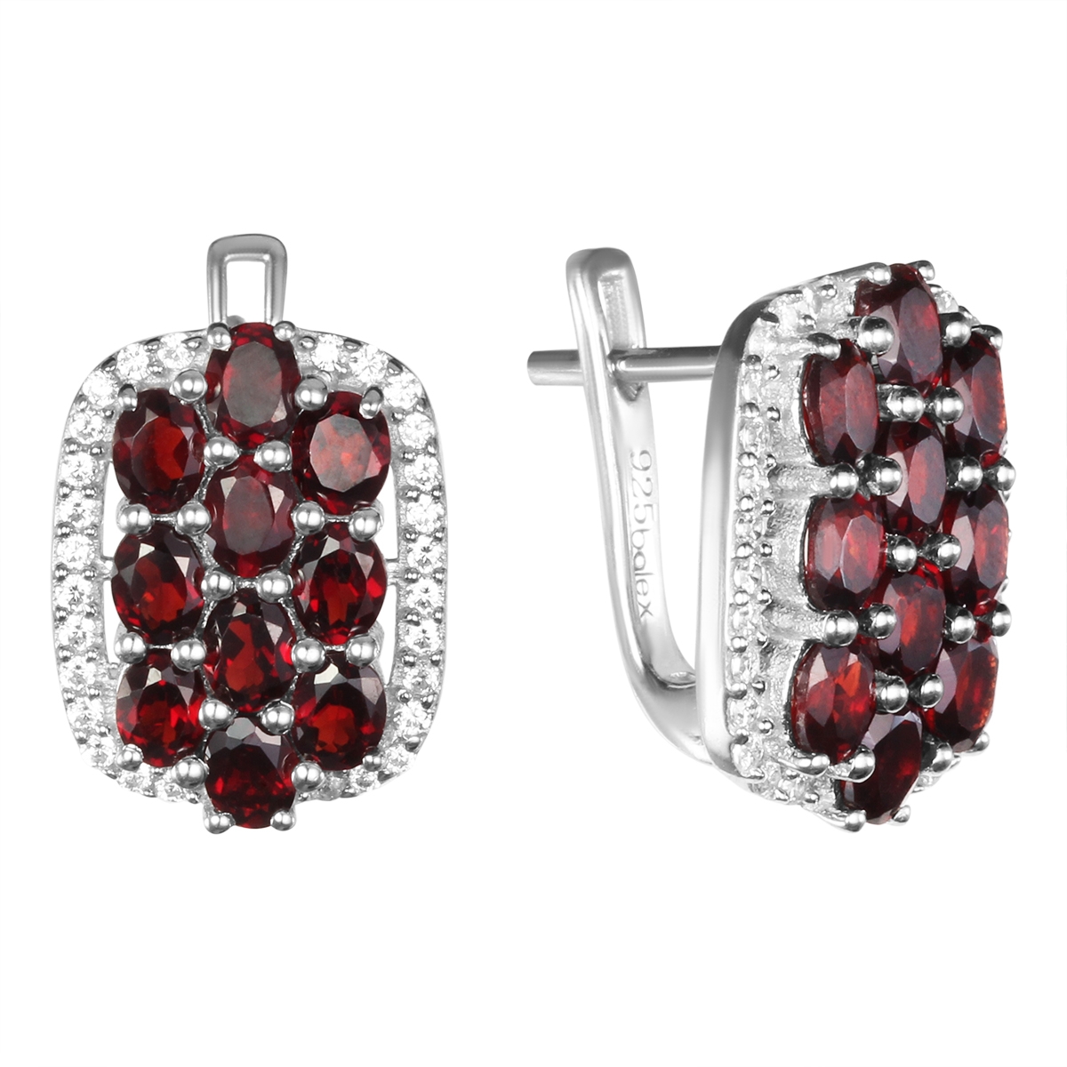 

Серьги из серебра с гранатом Balex Jewellery 2410931753, 2410931753