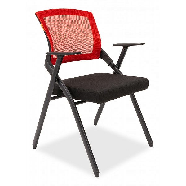 фото Складное кресло для посетителей chairman nexx черный; красный