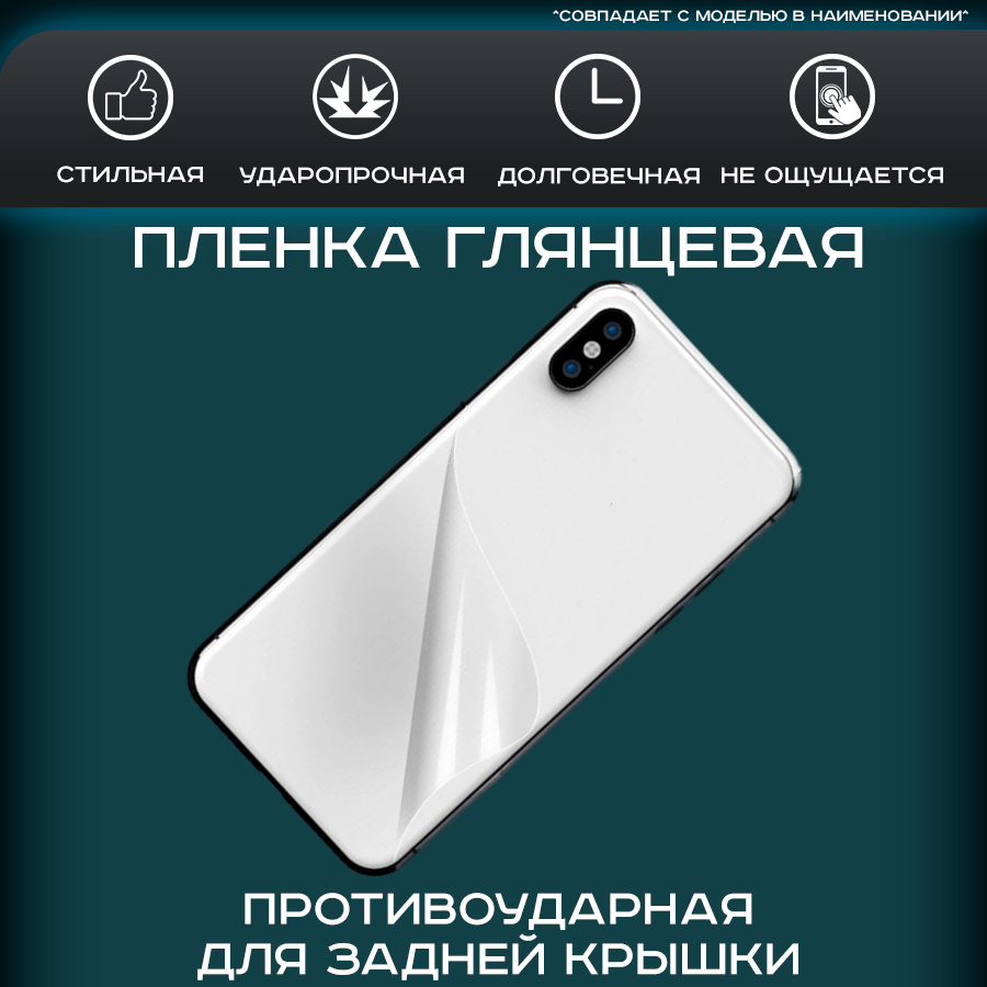 Защитная пленка на заднюю крышку для Poco X5 Pro глянцевая, гидрогелевая, 2шт.