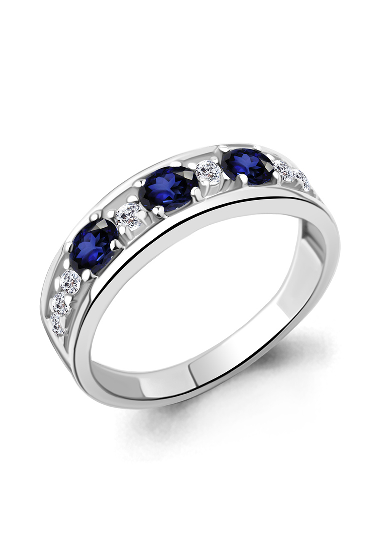 

Кольцо из серебра р. , Kari Jewelry 67370АБ., сапфир\фианит, 67370АБ.5