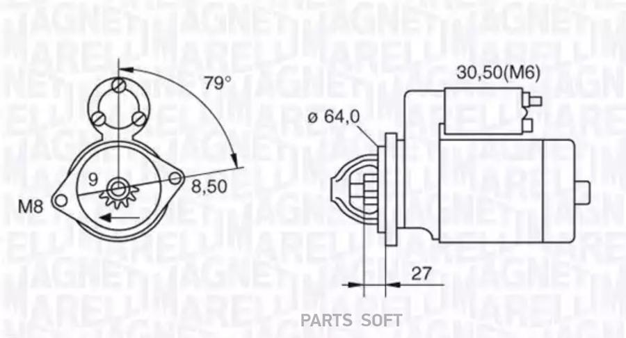 

Стартер MAGNETIMARELLI 063280045010