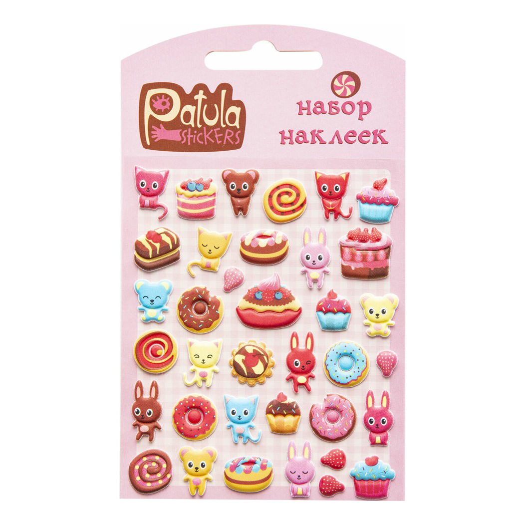 

Наклейки декоративные Patula Stickers мягкие в ассортименте