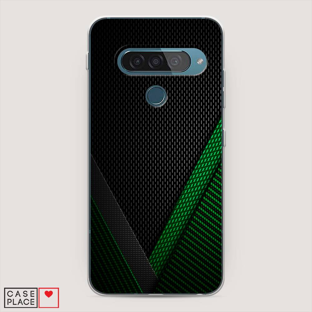 

Чехол Awog "Зеленый карбон" для LG G8s ThinQ, 84050-3