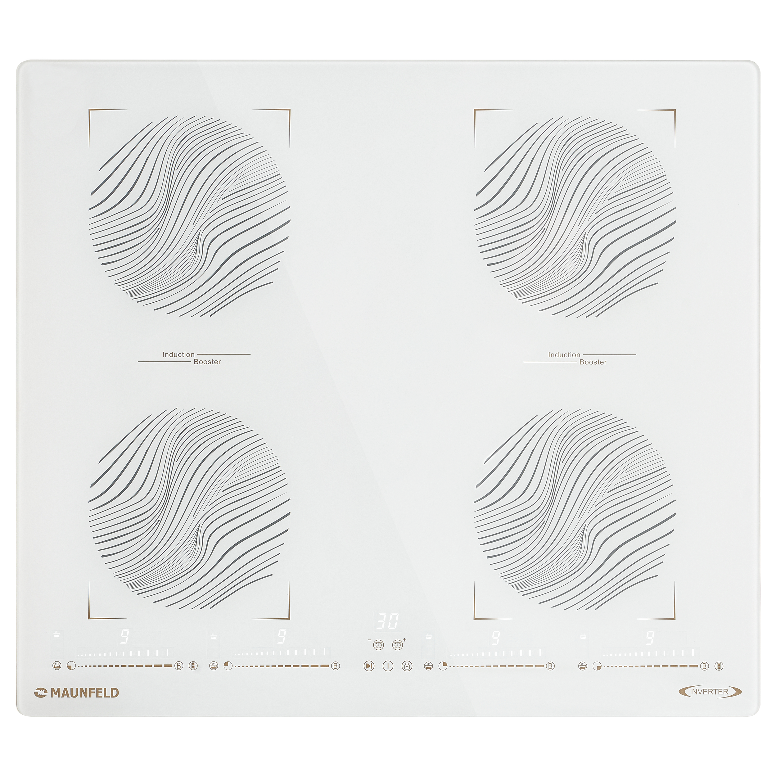 

Встраиваемая варочная панель индукционная MAUNFELD CVI594SB2WHF белый, CVI594SB2WHF