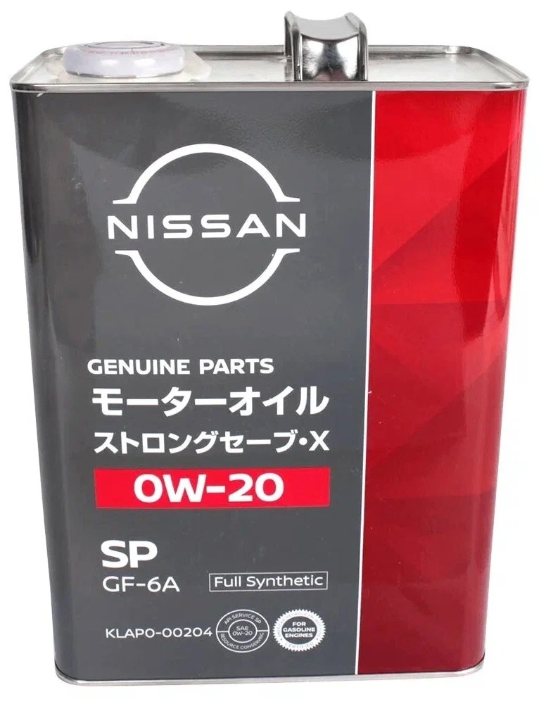 Моторное масло Nissan синтетическое Strong Save-X 0W20 4л