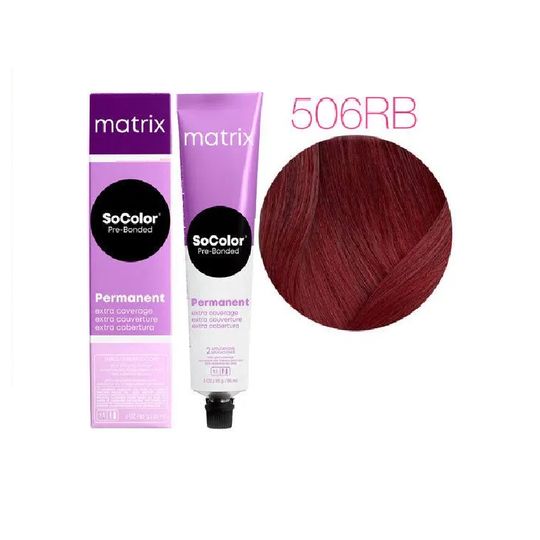 Краска Matrix SoColor Pre-Bonded 506Rb темный блондин красно-коричневый 90 мл поводок для собак нейлоновый б к 2 м х 15 мм красно салатовый от 5 до 15 кг