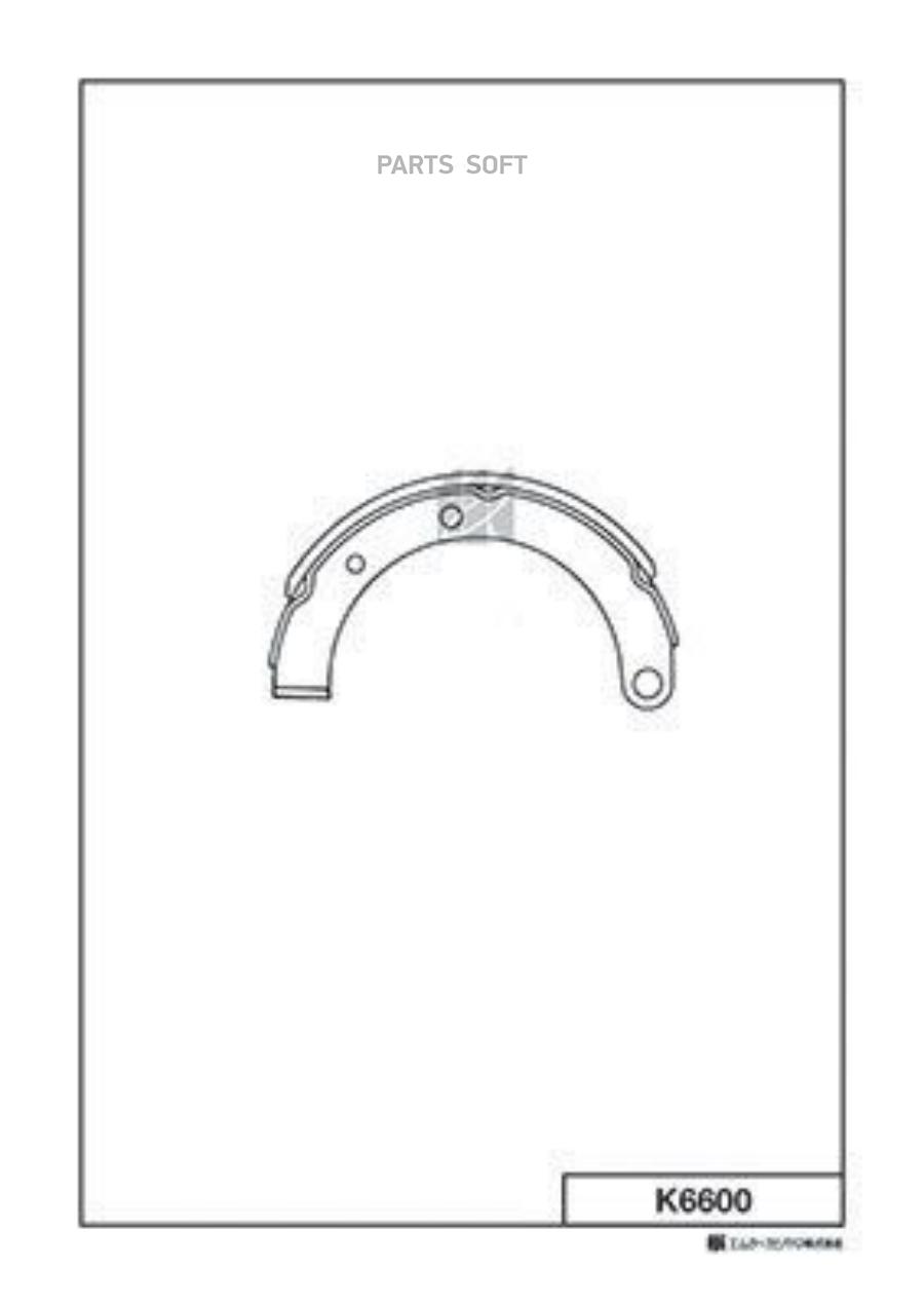 

Тормозные колодки Kashiyama стояночного тормоза K6600