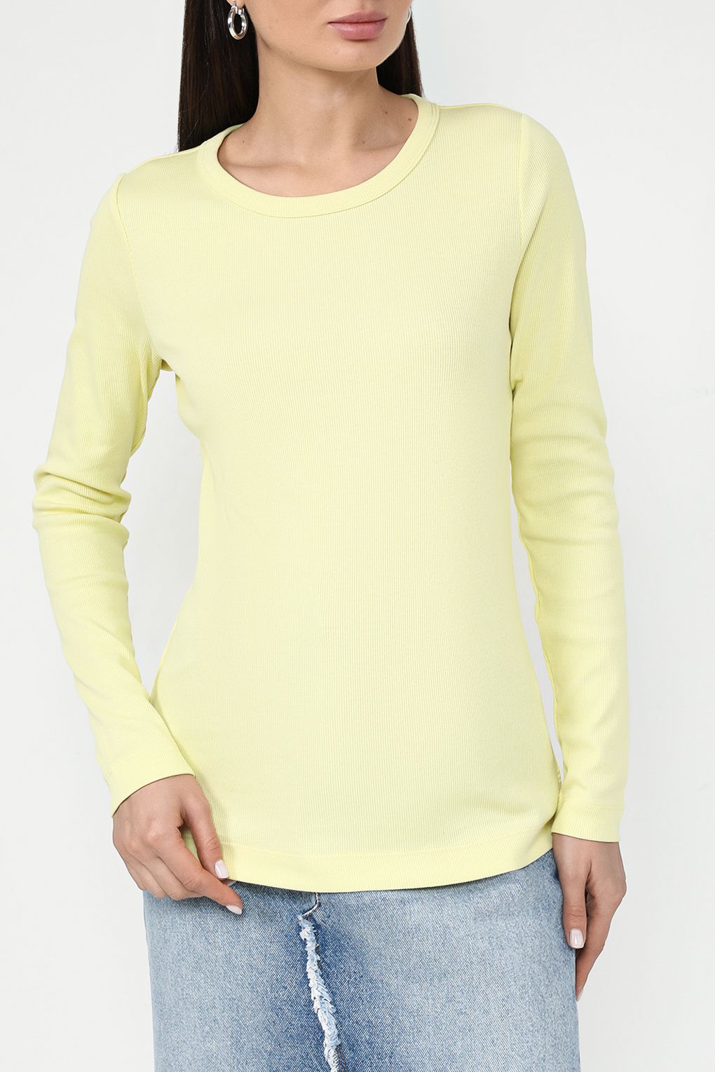 Лонгслив женский Esprit Casual 014EE1K308 желтый XS 3000₽