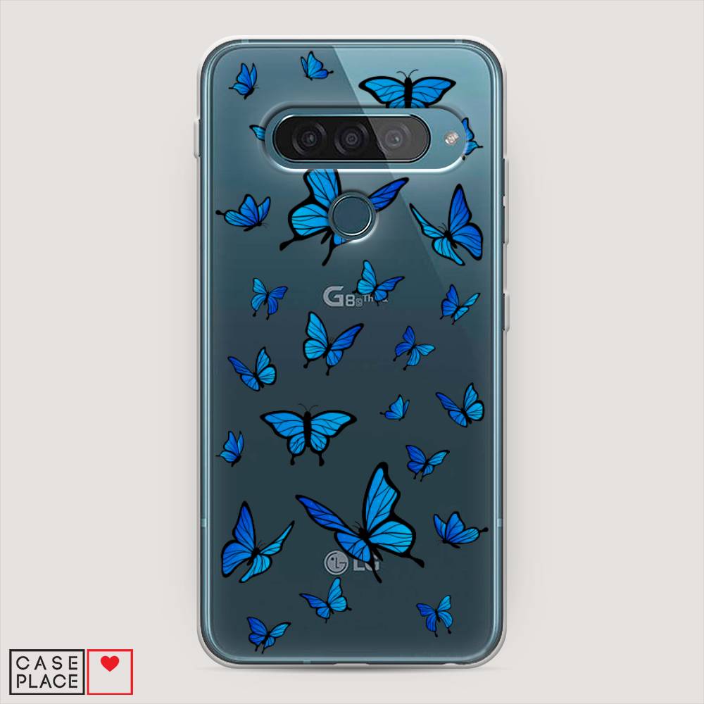 

Чехол Awog "Синие бабочки" для LG G8s ThinQ, 84050-1