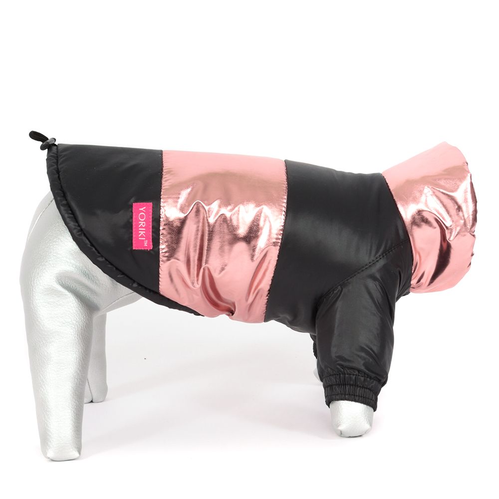 фото Куртка для собак yoriki, унисекс, розовый, xl, длина спины 32 см