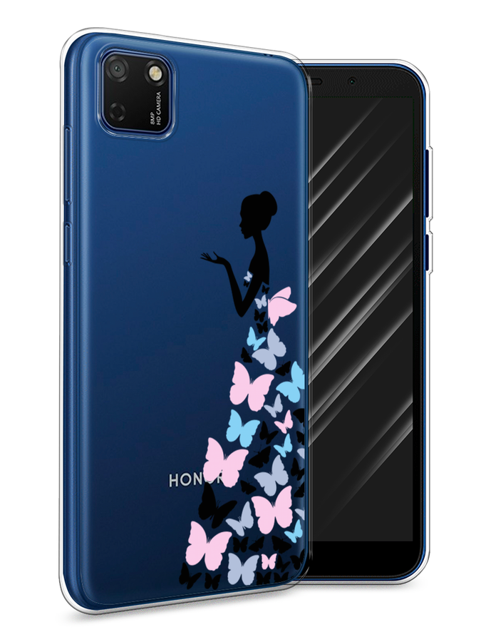 

Чехол Awog на Honor 9S "Платье из бабочек", Белый;розовый, 6102650-1