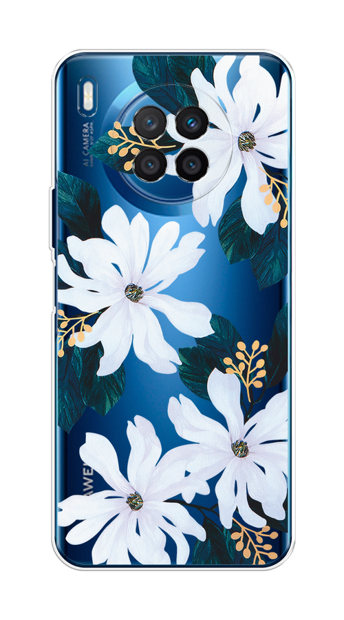 

Чехол на Huawei Nova 8i/Honor 50 lite "Delilah Flower", Зеленый;белый, 6106450-1