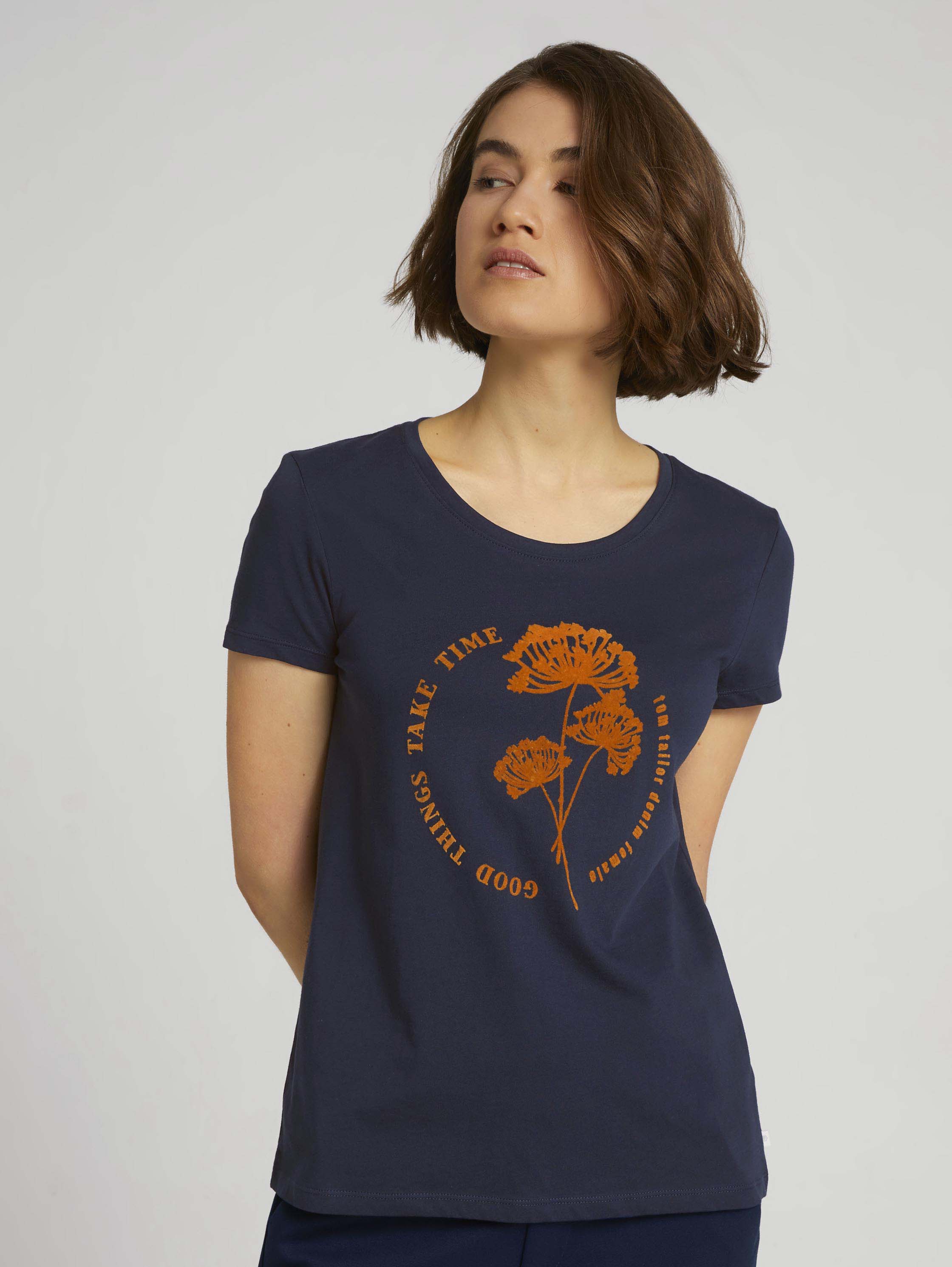 

Футболка женская TOM TAILOR 1027232 синяя XS, 1027232