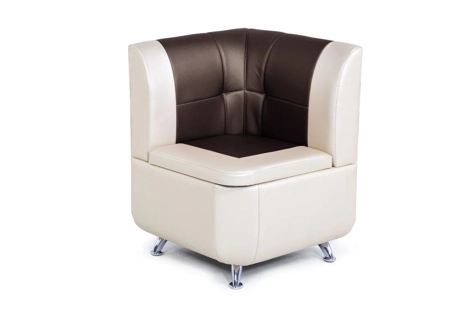 Диван кухонный Betel Люксор МУ-600 60х60х85, искусственная кожа, С-221/С-101