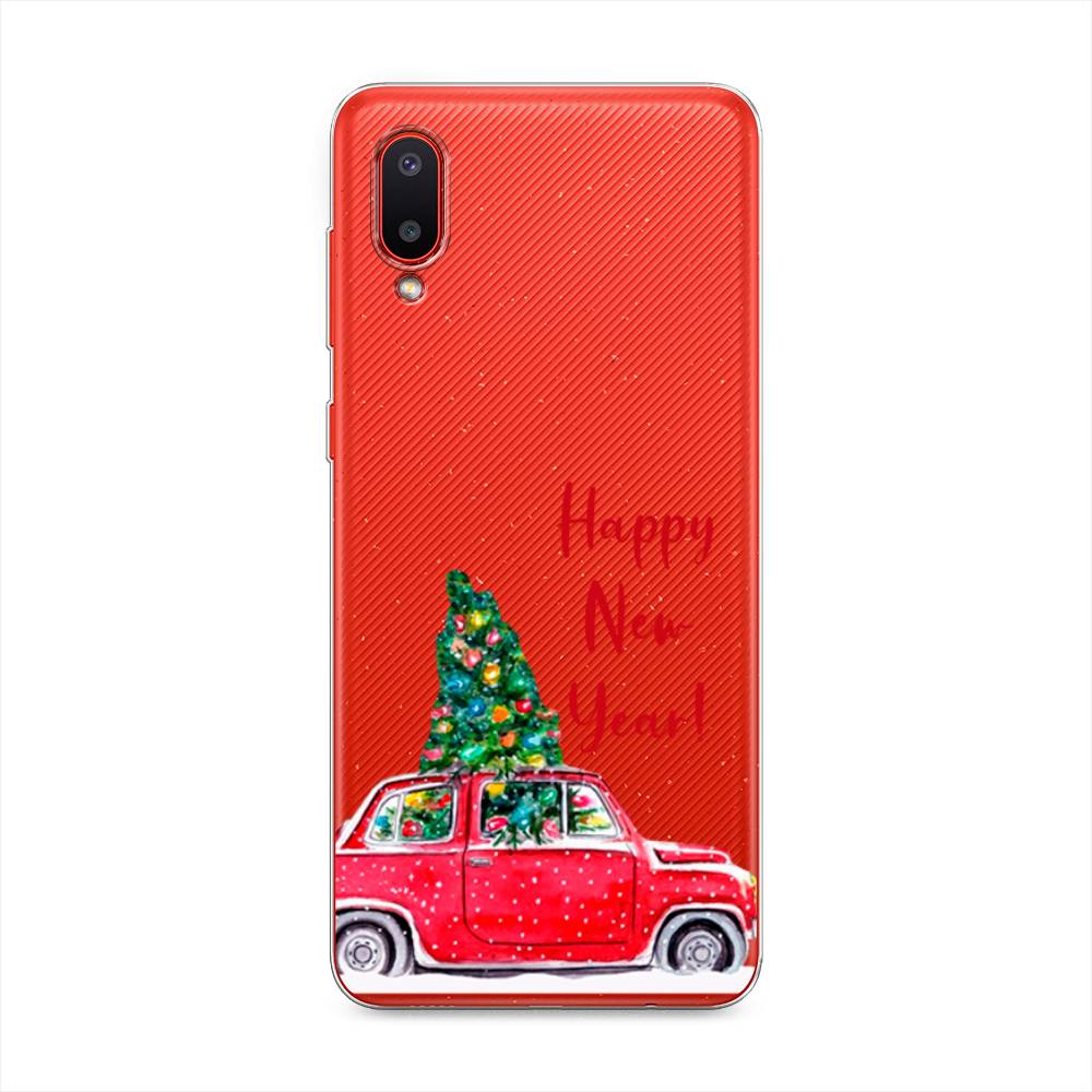 

Чехол на Samsung Galaxy A02 "Happy New Year", Красный;зеленый, 2102550-5