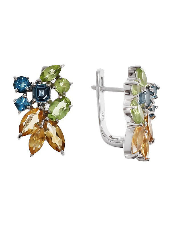 

Серьги из серебра с топазом Balex Jewellery 2405936684, 2405936684