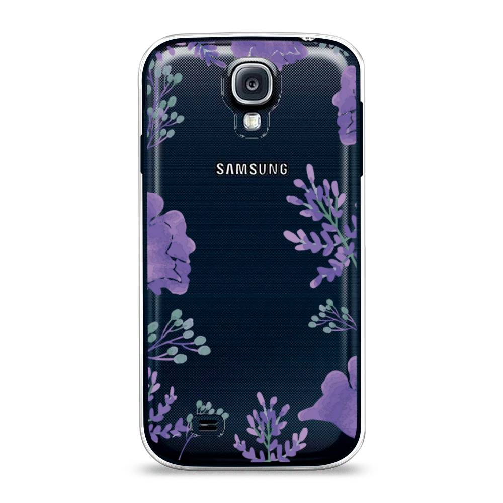 

Чехол Awog на Samsung Galaxy S4 / Самсунг S4 "Сиреневая цветочная рамка", 23950-8