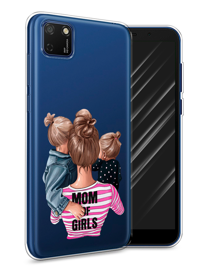 

Чехол Awog на Honor 9S "Mom of Girls", Синий;розовый;черный, 6102650-6