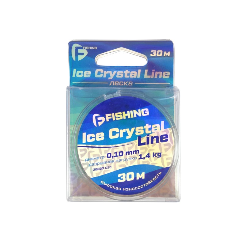 Леска F-FISHING Ice Crystal Line 30м 0,10мм