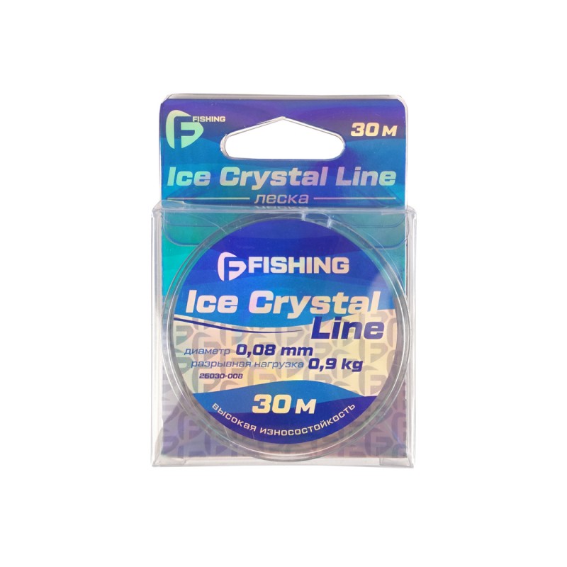 Леска F-FISHING Ice Crystal Line 30м 0,08мм