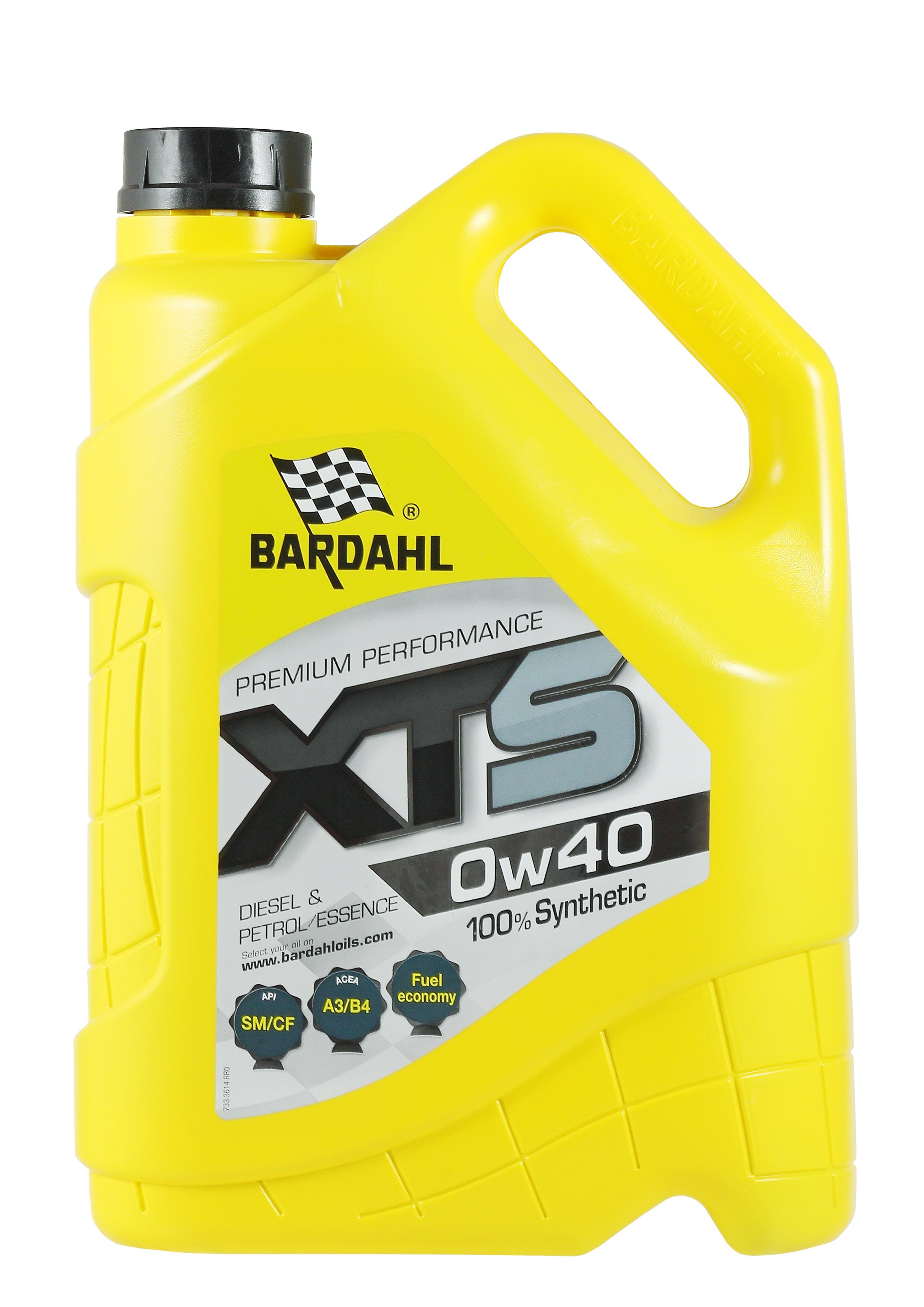 Моторное масло BARDAHL XTS SM/CF синтетическое 0W40 5л