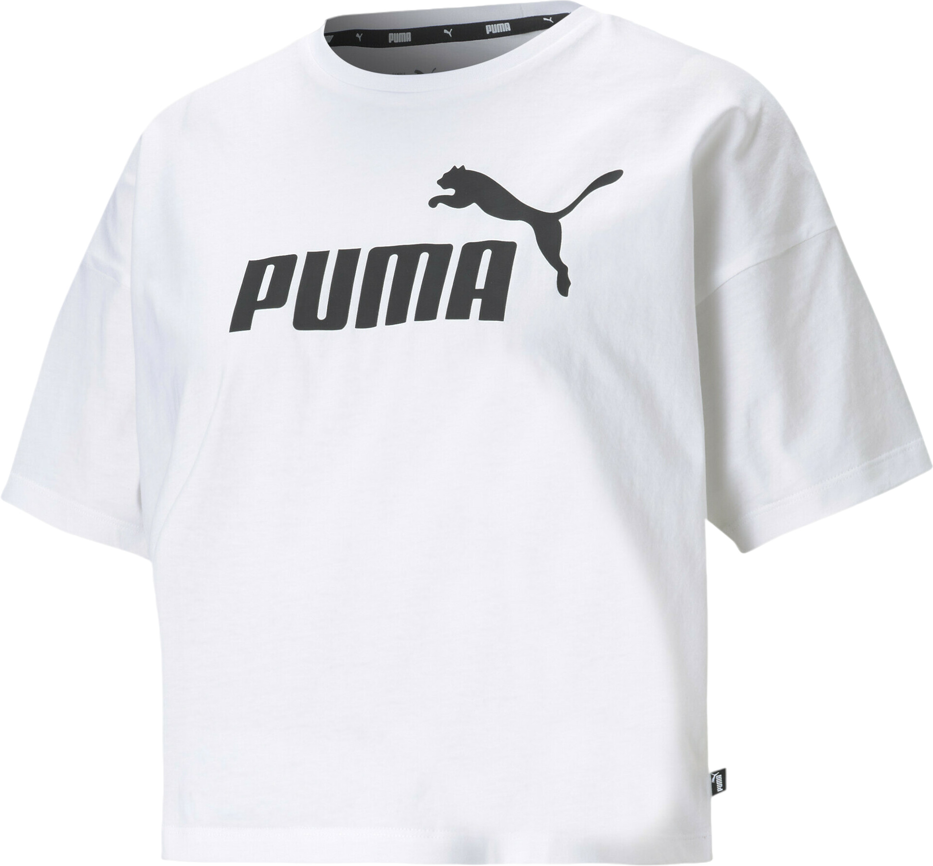 

Футболка женская PUMA Ess Cropped Logo Tee белая M, Белый, Ess Cropped Logo Tee