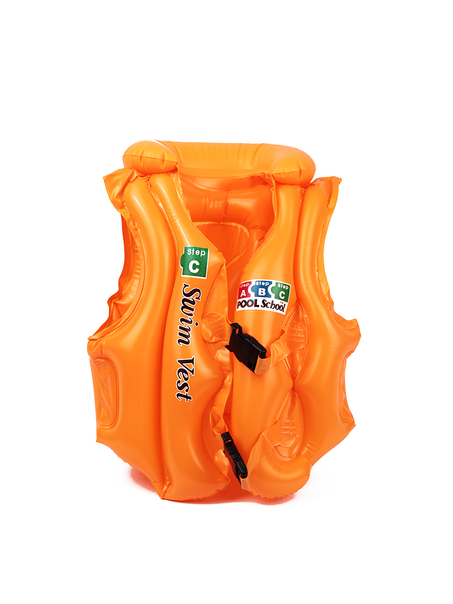 Жилет для плавания надувной Baziator Swim Vest детский спасательный, оранжевый BG0134H