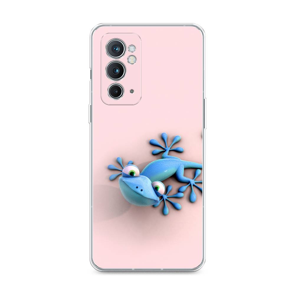 

Чехол Awog на OnePlus 9RT / ВанПлас 9RT "Голубая ящерка", Розовый;голубой;белый, 152050-2