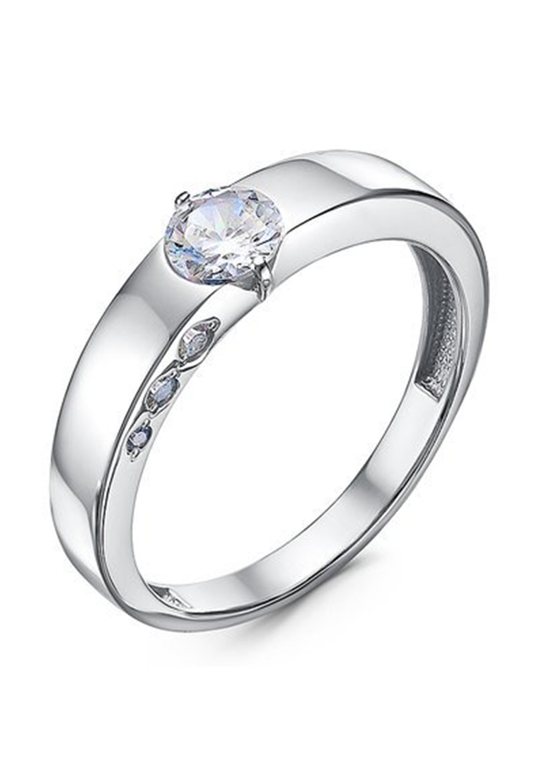 Кольцо помолвочное из серебра с фианитом р. 17,5 Kari Jewelry с1101276