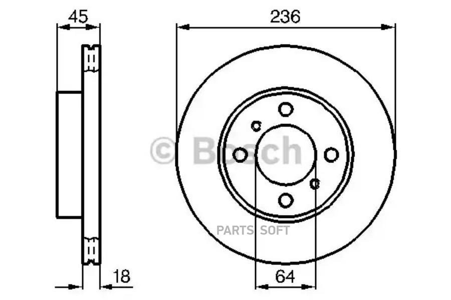 

0 986 478 572_диск тормозной передний mitsubishi colt/lancer/carisma 1.3/1.6 91>