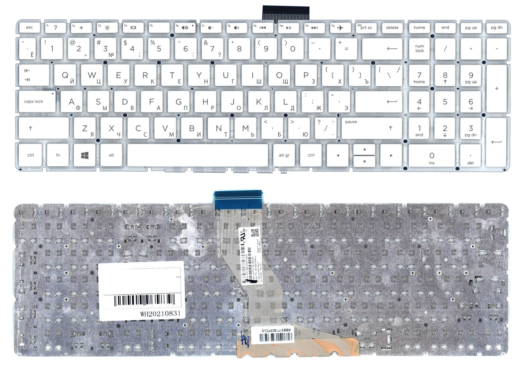 

Клавиатура HP для ноутбука HP 15-bs, 15-br, 15-bw