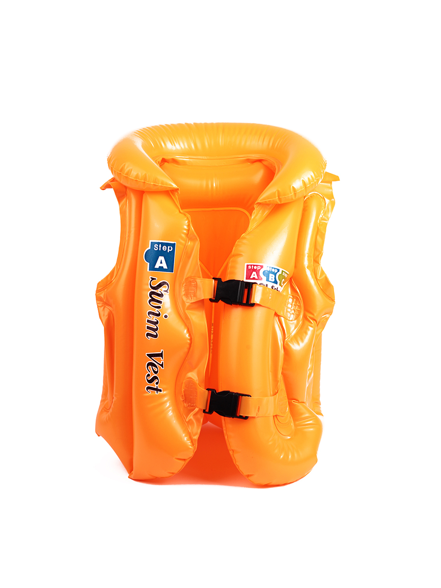 Жилет для плавания надувной Baziator Swim Vest детский спасательный, оранжевый BG0134B