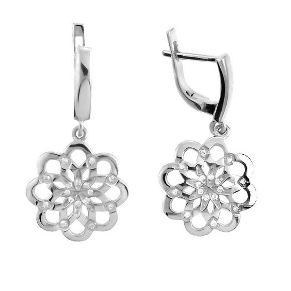 

Серьги из серебра с фианитом Balex Jewellery 2441910068, 2441910068