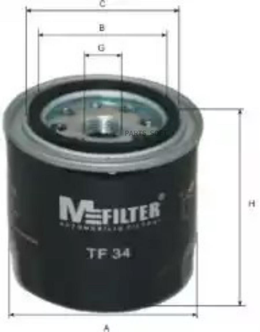 

Фильтр Масляный MFILTER TF34