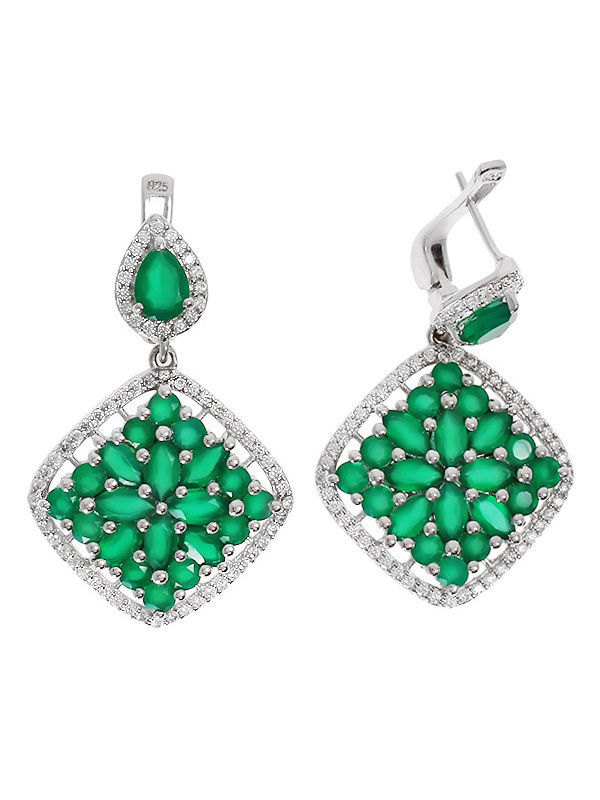

Серьги из серебра с хризопразом Balex Jewellery 2410931230, 2410931230