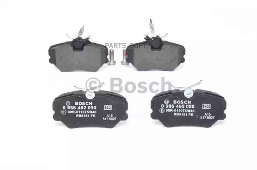 

Колодки дисковые п. peugeot 405 1.4-1.9d 87-95 0 986 492 090 =262 02=fdb540=571359b