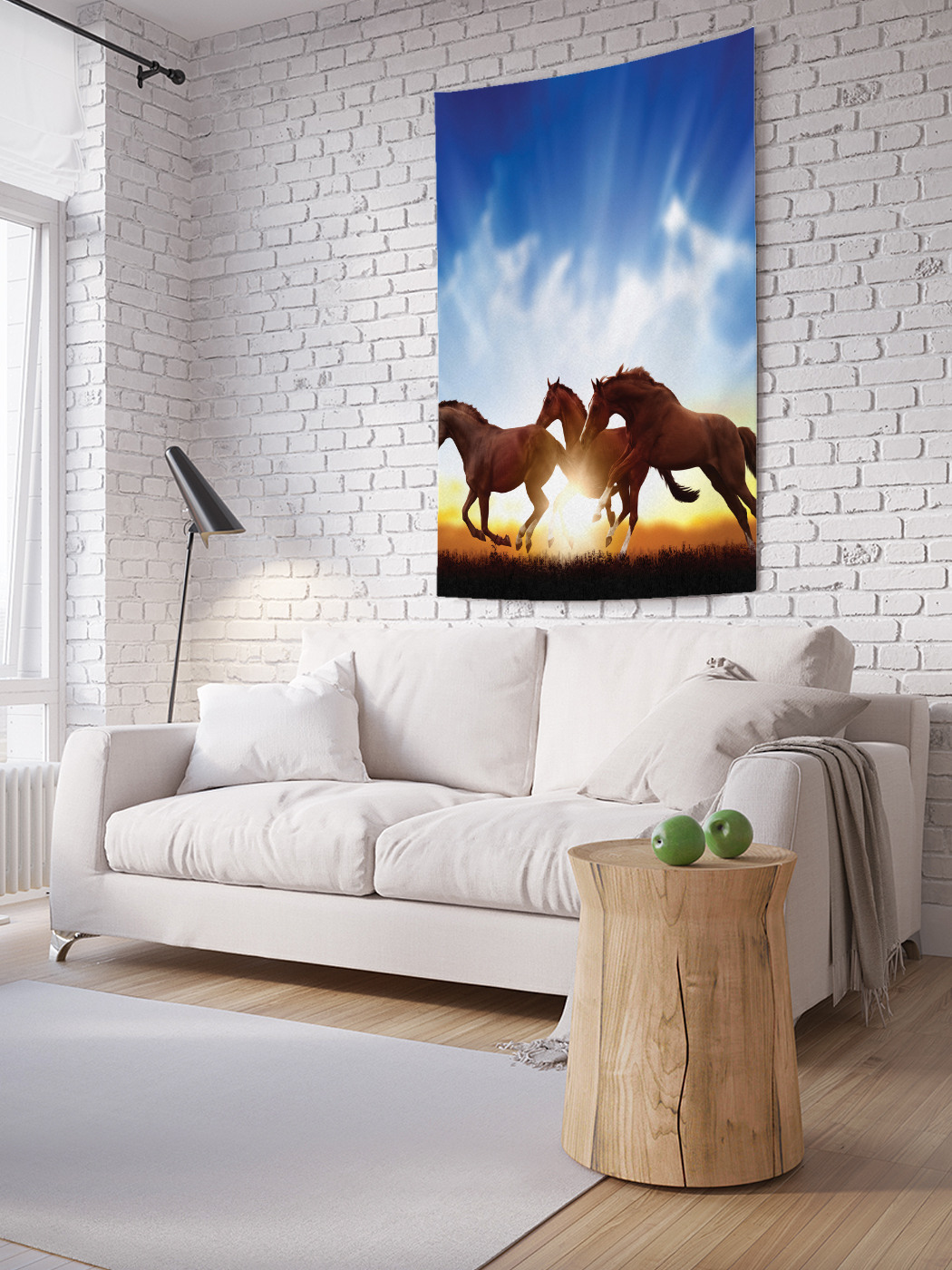 

Вертикальное фотопанно на стену JoyArty Лошадиные игры 150x200 см, Лошадиные игры