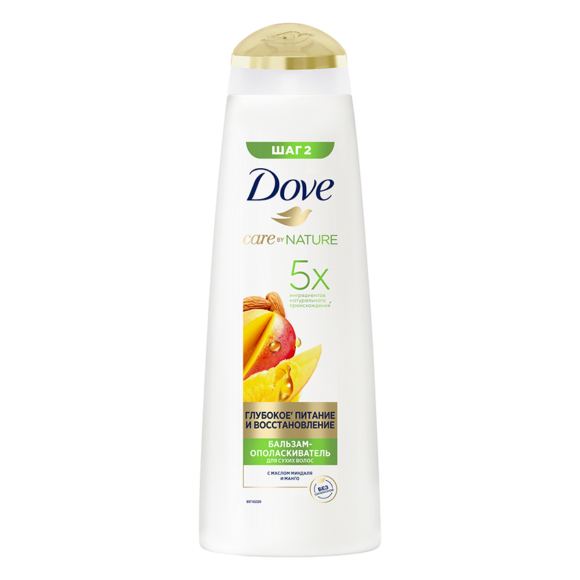 Бальзам для волос Dove Глубокое Питание и Восстановление с маслом миндаля и манго, 350 мл