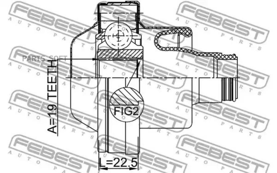 

Шрус Кардана Подходит Для FEBEST 2711S80IISHA