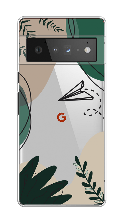 

Чехол на Google Pixel 6 Pro "Secret Garden", Зеленый;бежевый;черный, 270950-1