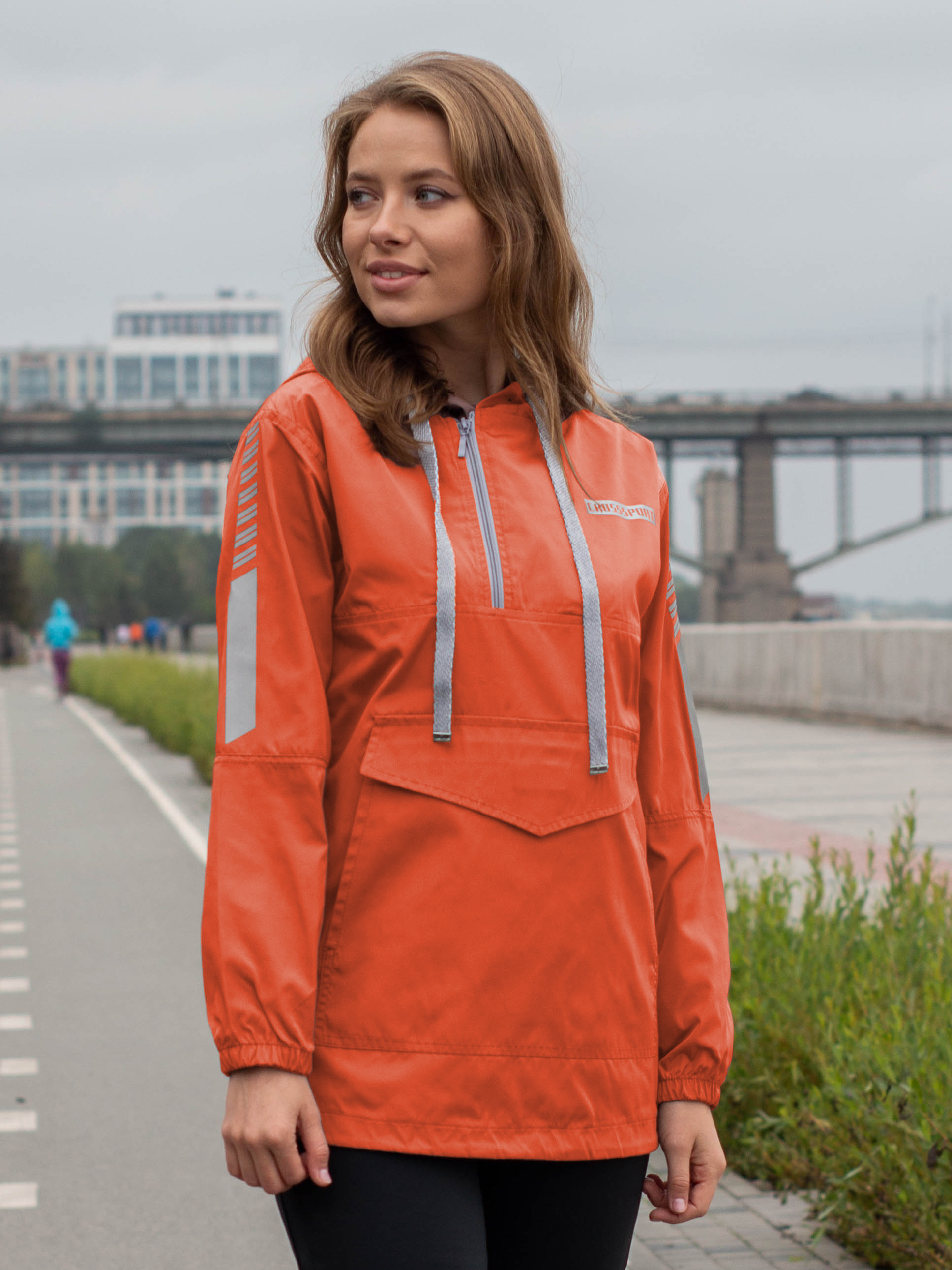 

Анорак женский CROSSSPORT Анж-008 оранжевый 46 RU, Анж-008