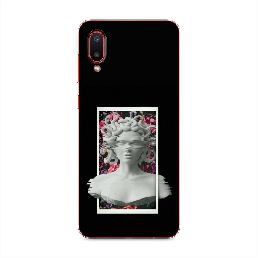 

Чехол на Samsung Galaxy A02 "Web Punk Медуза Горгона", Черный;серый, 2102550-6